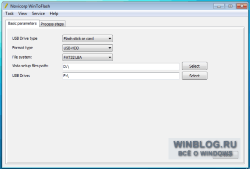Создание установочной флешки Windows 7 с помощью WinToFlash