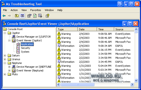 Создание собственной
 консоли MMC для удаленной диагностики в Windows XP