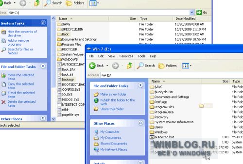 Миграция в Windows 7 из конфигурации с альтернативной загрузкой XP