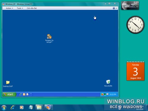 Перенос Windows XP в Windows 7 с помощью Paragon Go Virtual