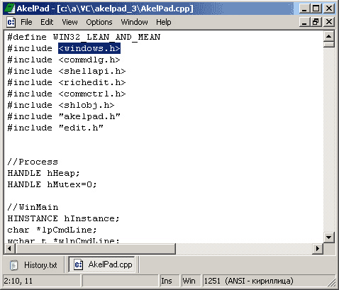 AkelPad 3.2.2 - быстрый, компактный редактор.