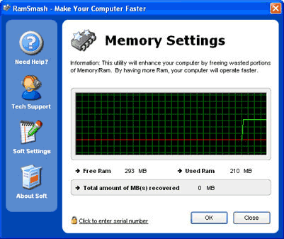 RamSmash 1.11.27.2006f - оптимизация памяти