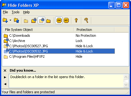 Hide Folders XP v2.5.3.321