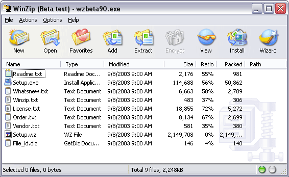 WinZip 10.0