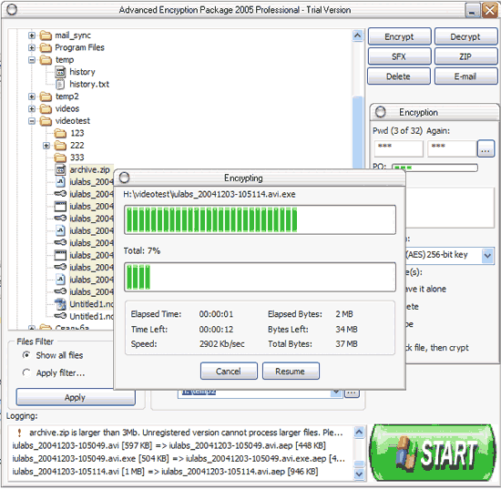 Advanced Encryption Package 2007 Professional 4.6.7