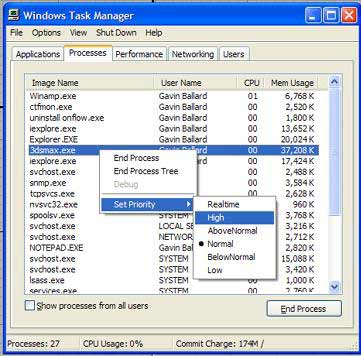 Настройка производительности и внешнего вида Windows XP