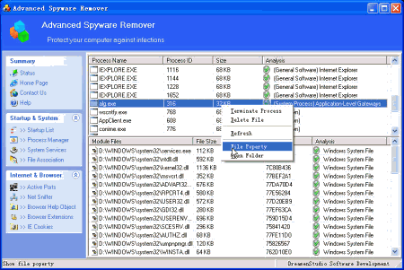 Advanced Spyware Remover 1.96