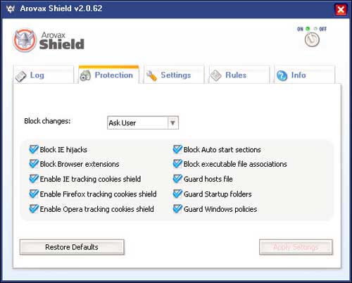 Arovax Shield 2.0.75 - защита от троянов