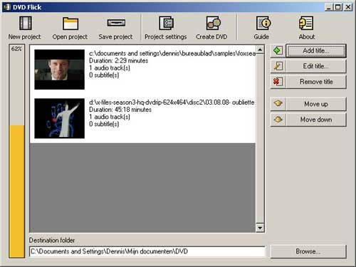DVD Flick 1.2.0 Final - переводим видео в стандарт DVD