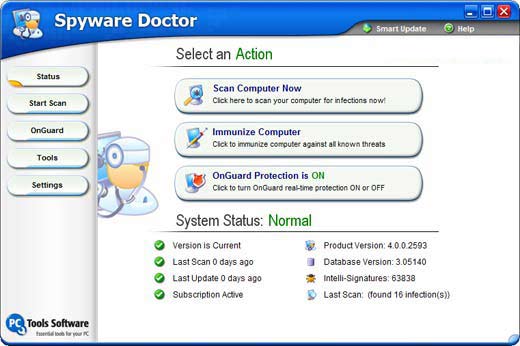 Spyware Doctor 4.0.0.2593