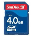 SanDisk представляет 4-гигабайтную карточку SDHC