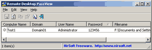 Remote Desktop PassView 1.00 - Смотрим пароль.