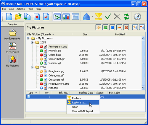 Backup4all 3.7 build 241