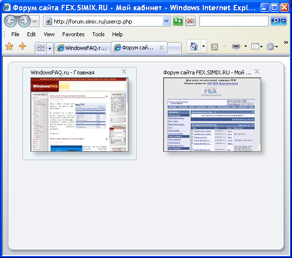 Обзор Internet Explorer 7