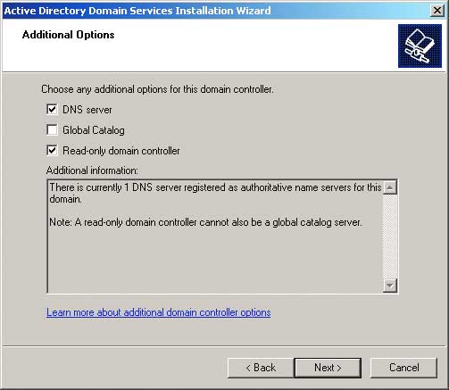 Служба каталогов в Windows Server "Longhorn"