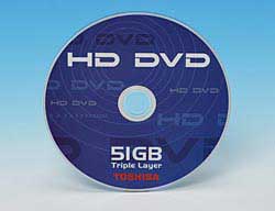 Toshiba разработала диск HD DVD емкостью в 51 Гб