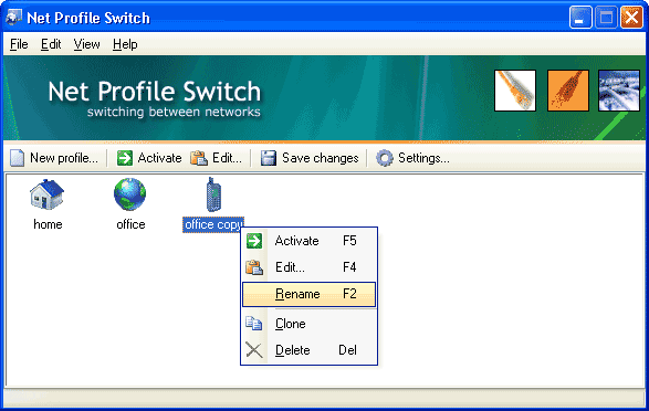 Net Profile Switch 5.4.2 - управление конфигурацией сети