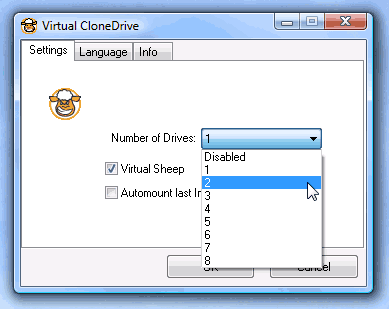 Virtual CloneDrive 5.4.5.0 - утилита для создания виртуальных дисков