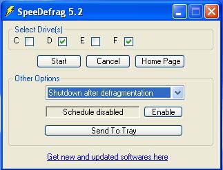 SpeeDefrag 5.2 - дефрагментация диска