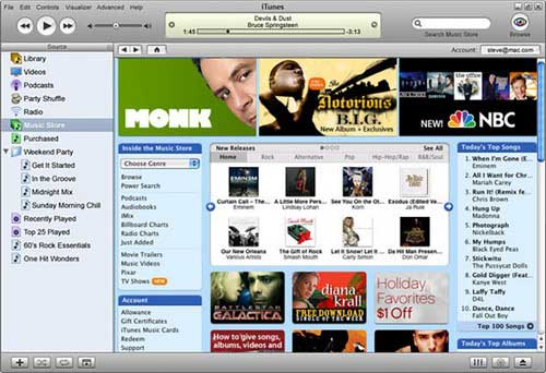 iTunes 7.6.2.9  - мультимедийный комбайн производства Apple