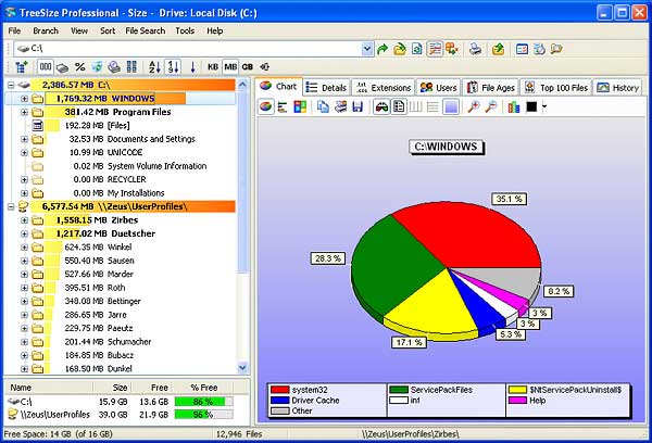 TreeSize Professional 5.1 