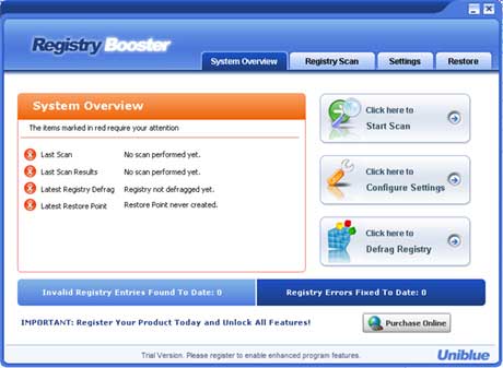 Registry Booster 2.0.1041.3208 - ускоряем работу реестра