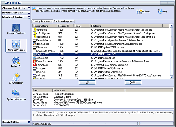 XP Tools Pro  8.0 - набор утилит для настройки, ускорения Windows