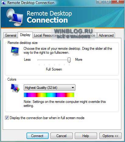 how to connect to the same remote computer in windows vista