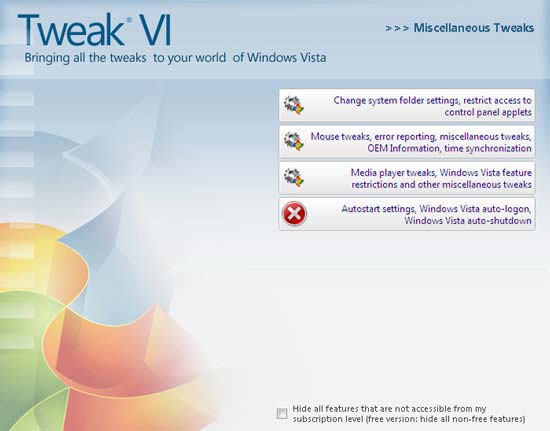 Утилиты для оптимизации Windows Vista: TweakVI и vLite