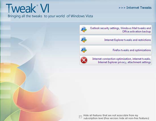 Утилиты для оптимизации Windows Vista: TweakVI и vLite