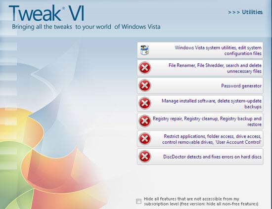 Утилиты для оптимизации Windows Vista: TweakVI и vLite