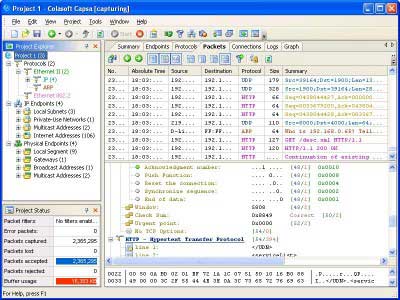 Colasoft Capsa Pro 6.6.1123 - программа для мониторинга сети и анализа событий