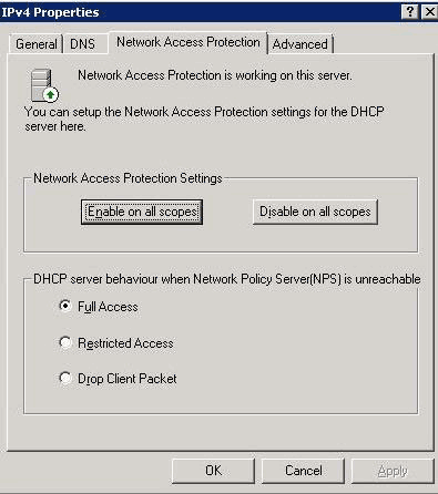 Инструкция по конфигурированию Network Access Protection для ОС Windows Server 2008