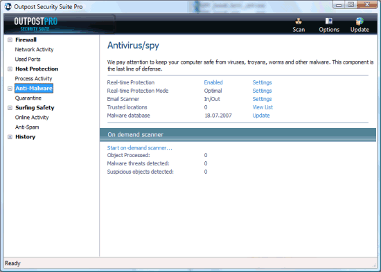 Agnitum Outpost Security Suite Pro 6.5.2358.316.0607