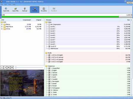 DVD Shrink 3.2.0.15 - сжатие и копирование DVD