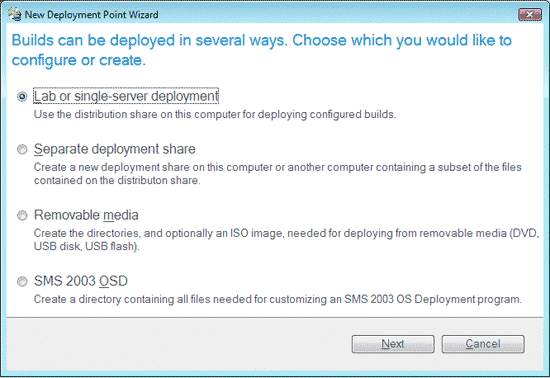 Развертывание Windows Vista при помощи BDD 2007