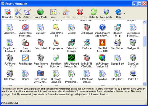 Revo Uninstaller 1.30 - удаляем ненужные программы