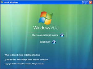 C Windows XP на Windows Vista