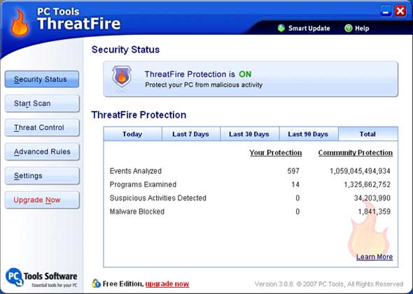 ThreatFire 3.0.14 - программа для обеспечения защиты компьютера