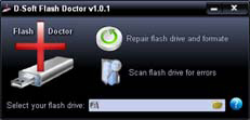 D-Soft Flash Doctor 1.0.1 - программа для восстановления убитых флэш-дисков