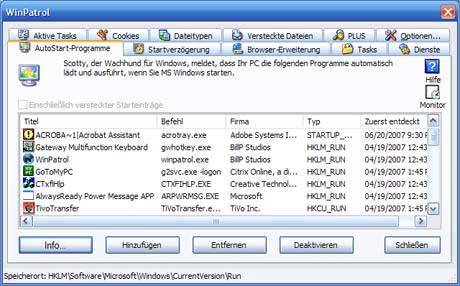 WinPatrol 12.0.2007.6 - мониторинг безопасности системы