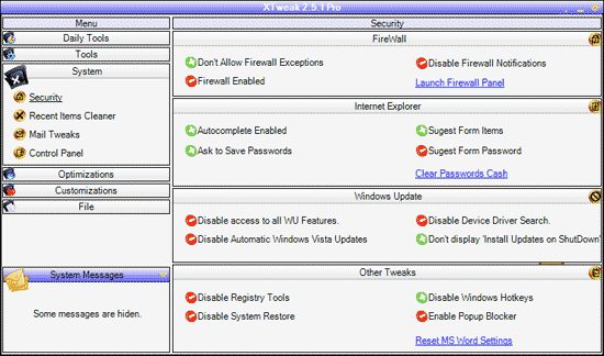 XTweak 3.10 - оптимизация Windows XP