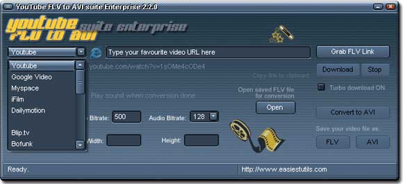 YouTube FLV to AVI Suite PRO 2.3.2 - качам видео с YourTube