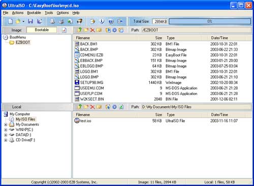 UltraISO 9.2.0.2536 - работаем с образами CD/DVD дисков.