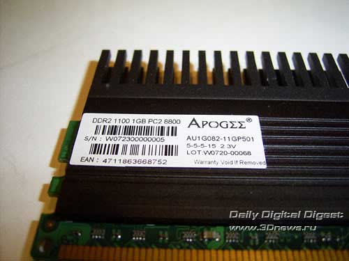 Модули памяти Apogee DDR2