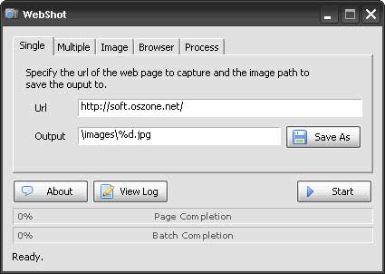 WebShot 1.57 - Программа для снятия скриншотов веб-страниц.