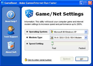 GameBoost 1.6.9.2008 - Оптимизация компьютера под игры