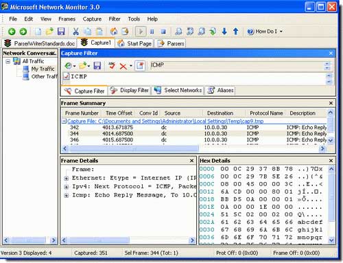 Microsoft Network Monitor 3.1 - анализ сетевого трафика