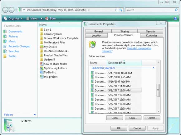 Руководство по технологиям резервного копирования Windows Vista.