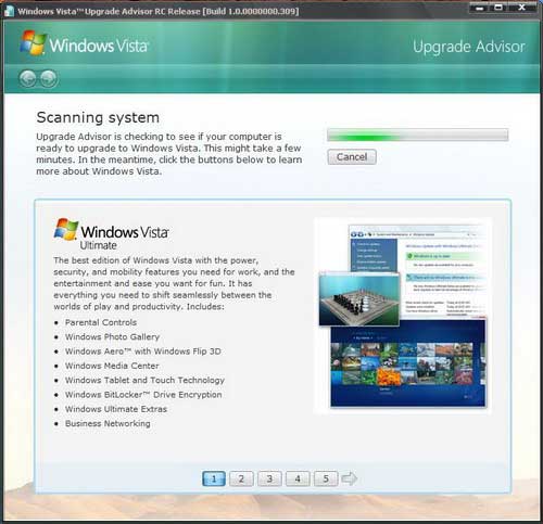 Windows Vista Upgrade Advisor 1.0.0.628 - помощь при переходе на Windows Vista
